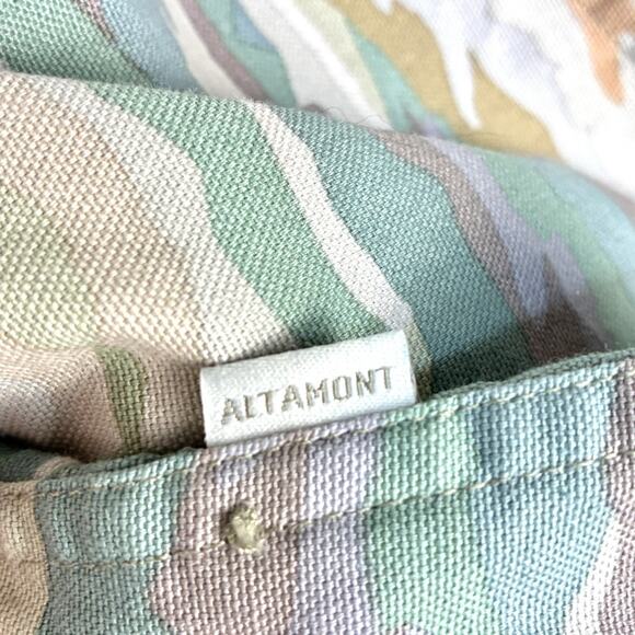 VTG Y2k Altamont Canvas Work Shirt Men S Paint By Number AOP Pastel Camo Skater - Picture 5 of 10